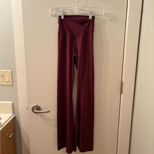 Aerie Maroon High-Waisted Leggings